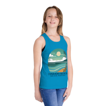 Coastal Vibes Condado Beach Unisex Kids Jersey Tank Top