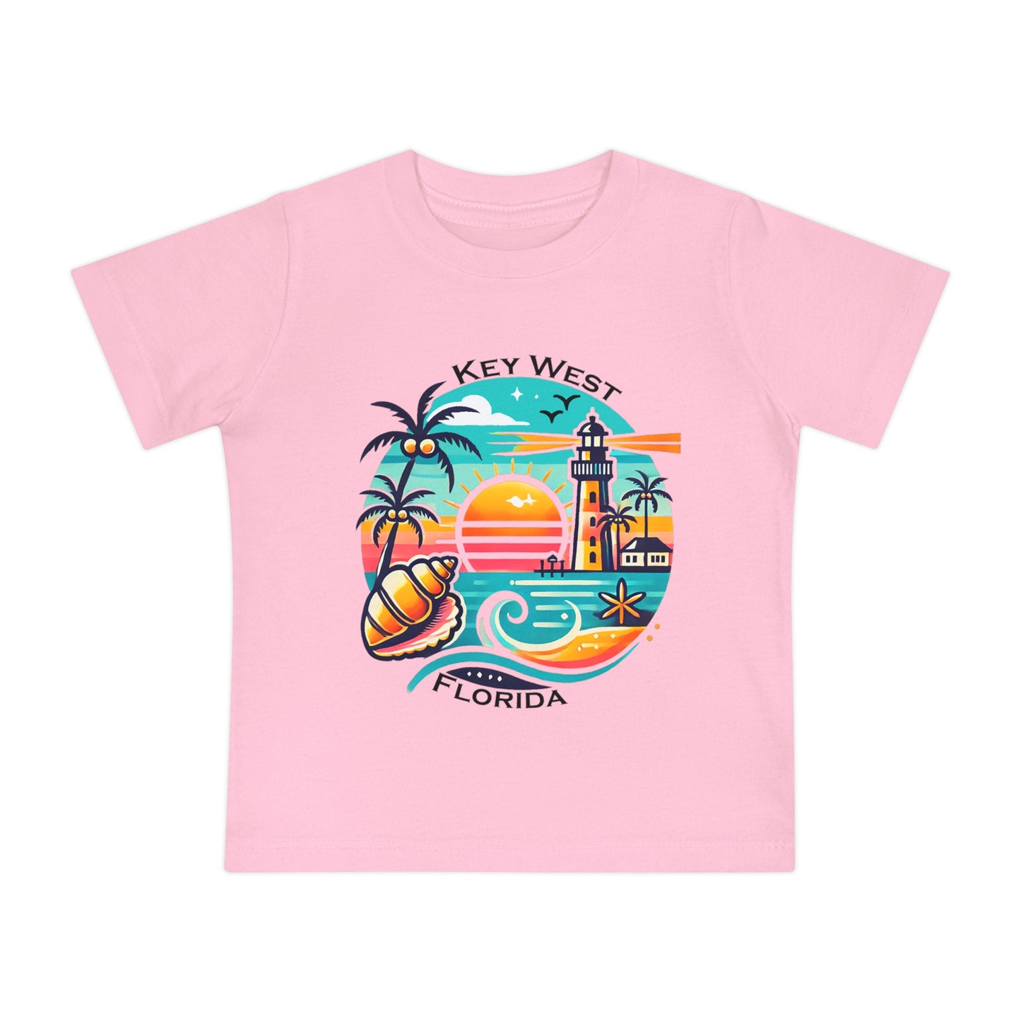 Vibrant Key West Baby Short Sleeve T-Shirt