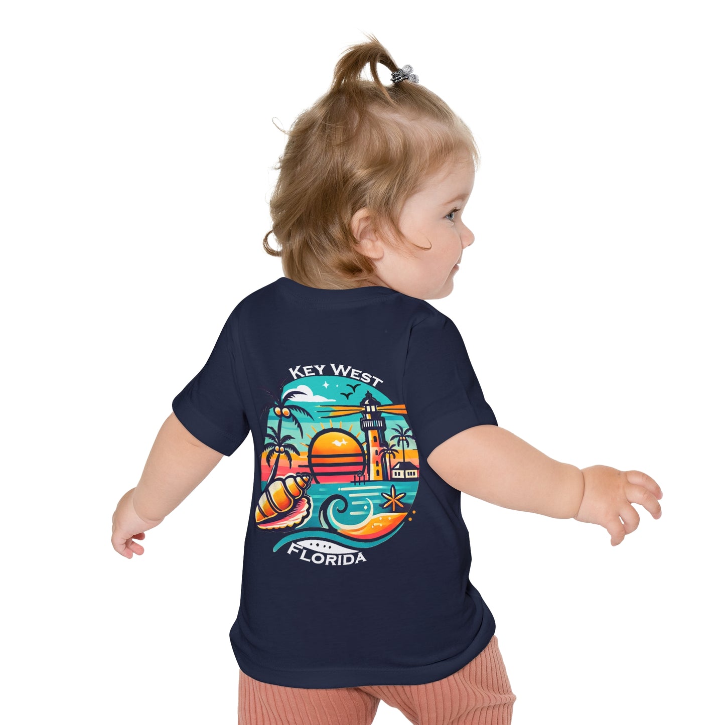 Vibrant Key West Unisex Baby Short Sleeve T-Shirt