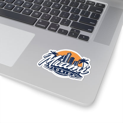 Retro Miami Kiss-Cut Sticker
