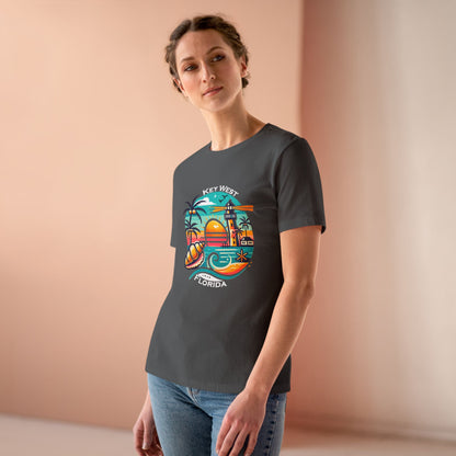 Vibrant Key West Women's Cotton Tee