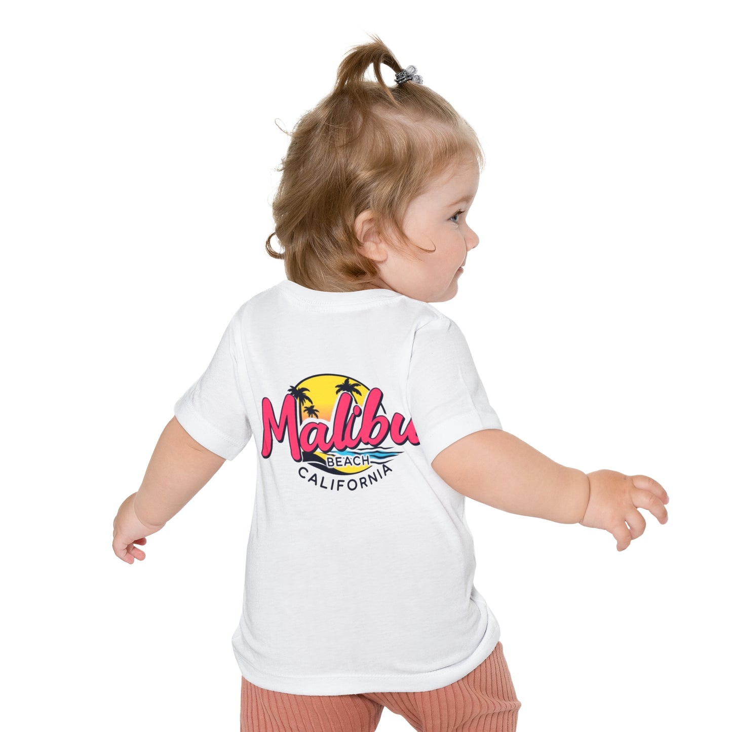 Retro Malibu Unisex Baby Short Sleeve T-Shirt