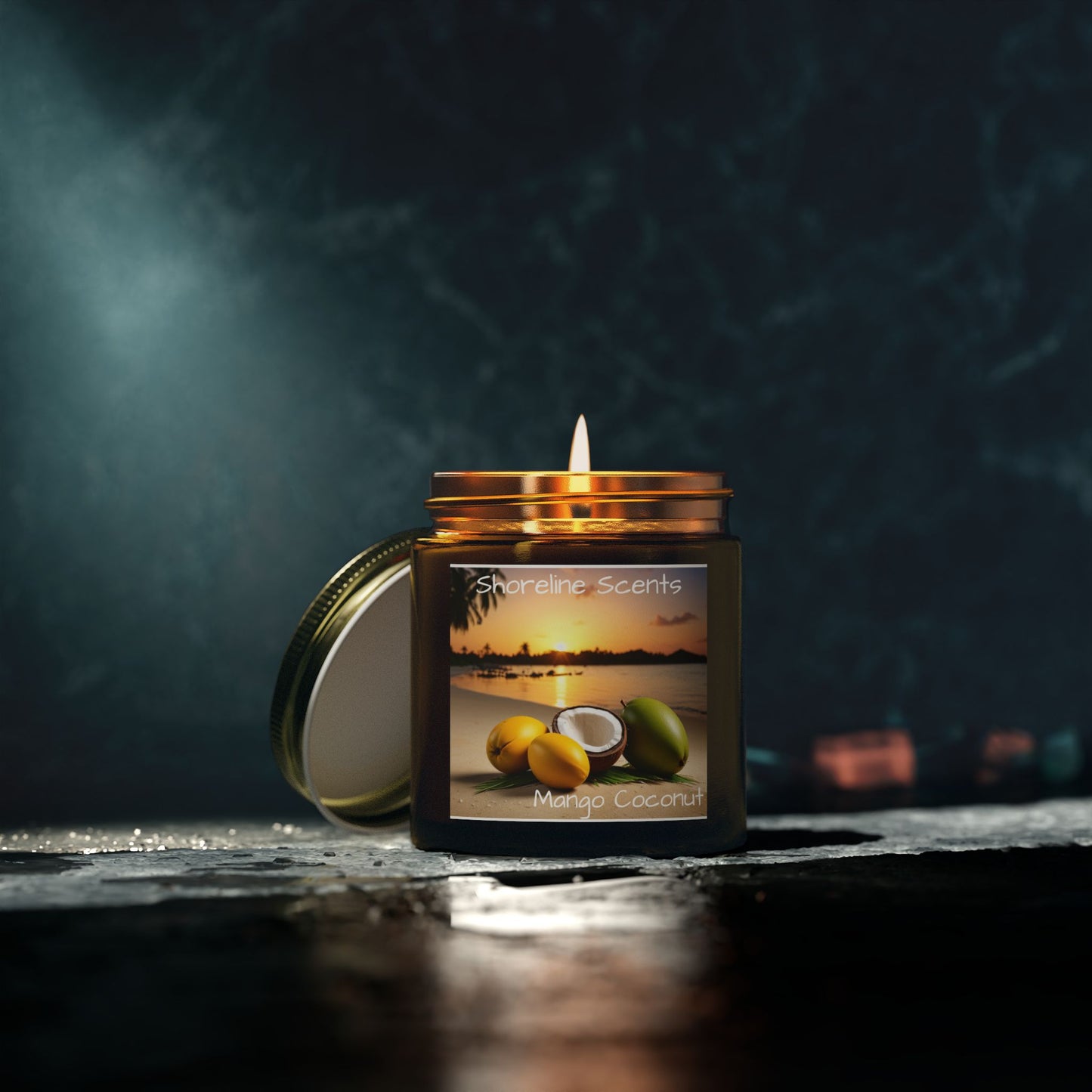 Mango Coconut Scented Candle (Apricot Wax)