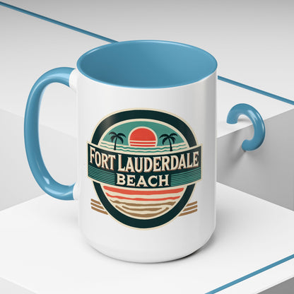 Vintage Fort Lauderdale Accent Coffee Mug