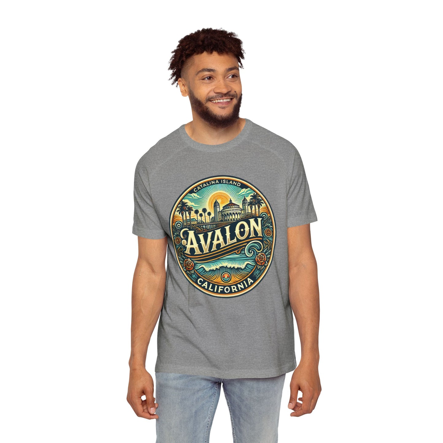 Elegant Avalon Men's Raglan T-Shirt