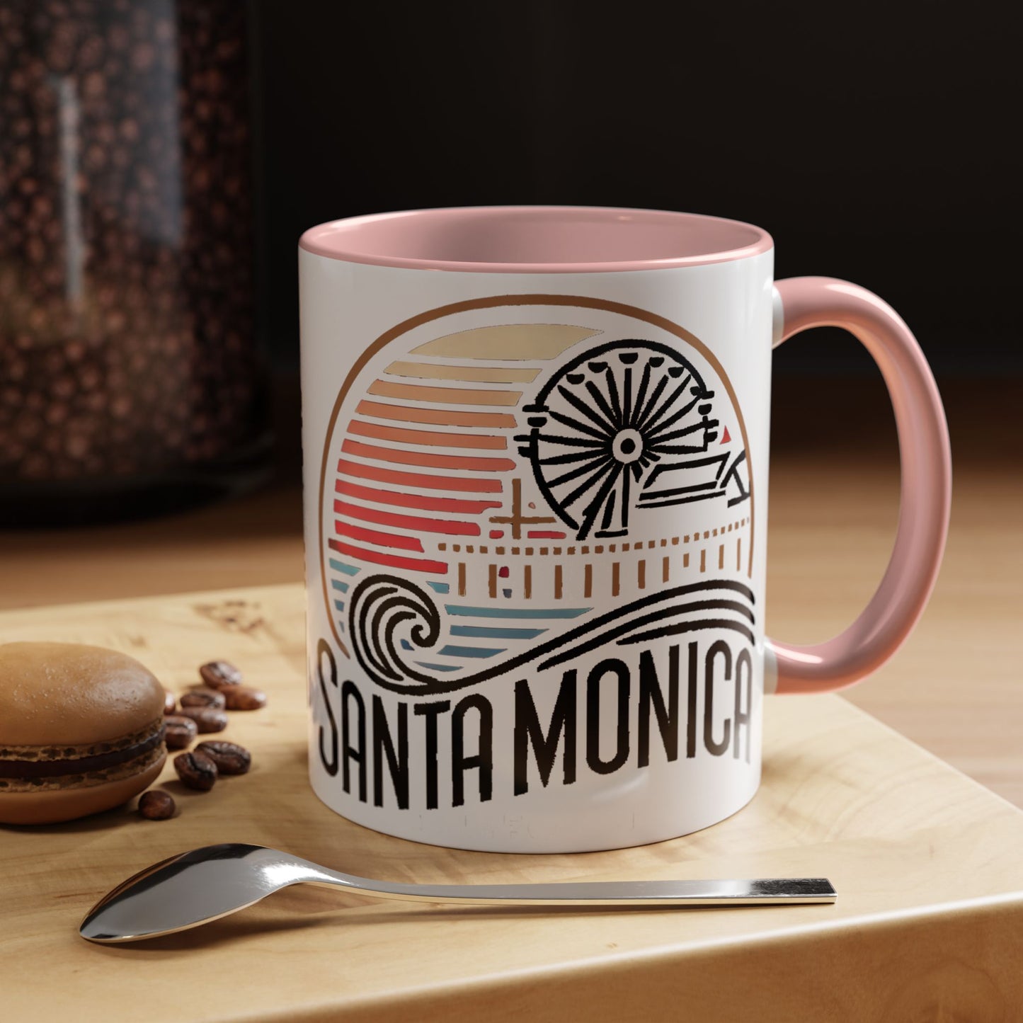 Vibrant Santa Monica Accent Coffee Mug