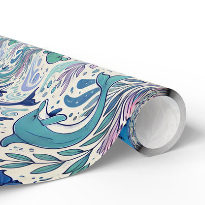 Dolphin Print Wrapping Paper