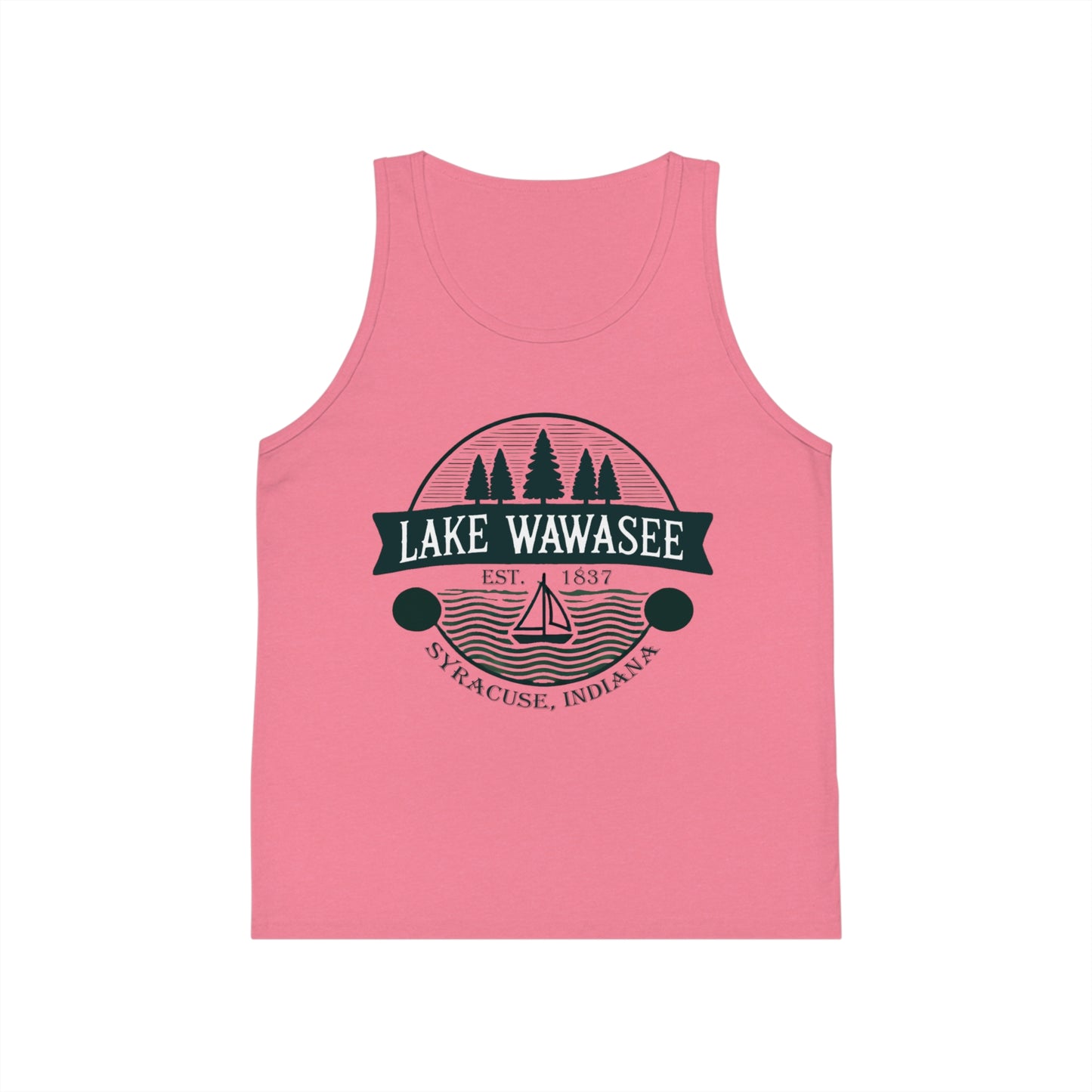 Vintage Lake Wawasee Unisex Kids Jersey Tank Top