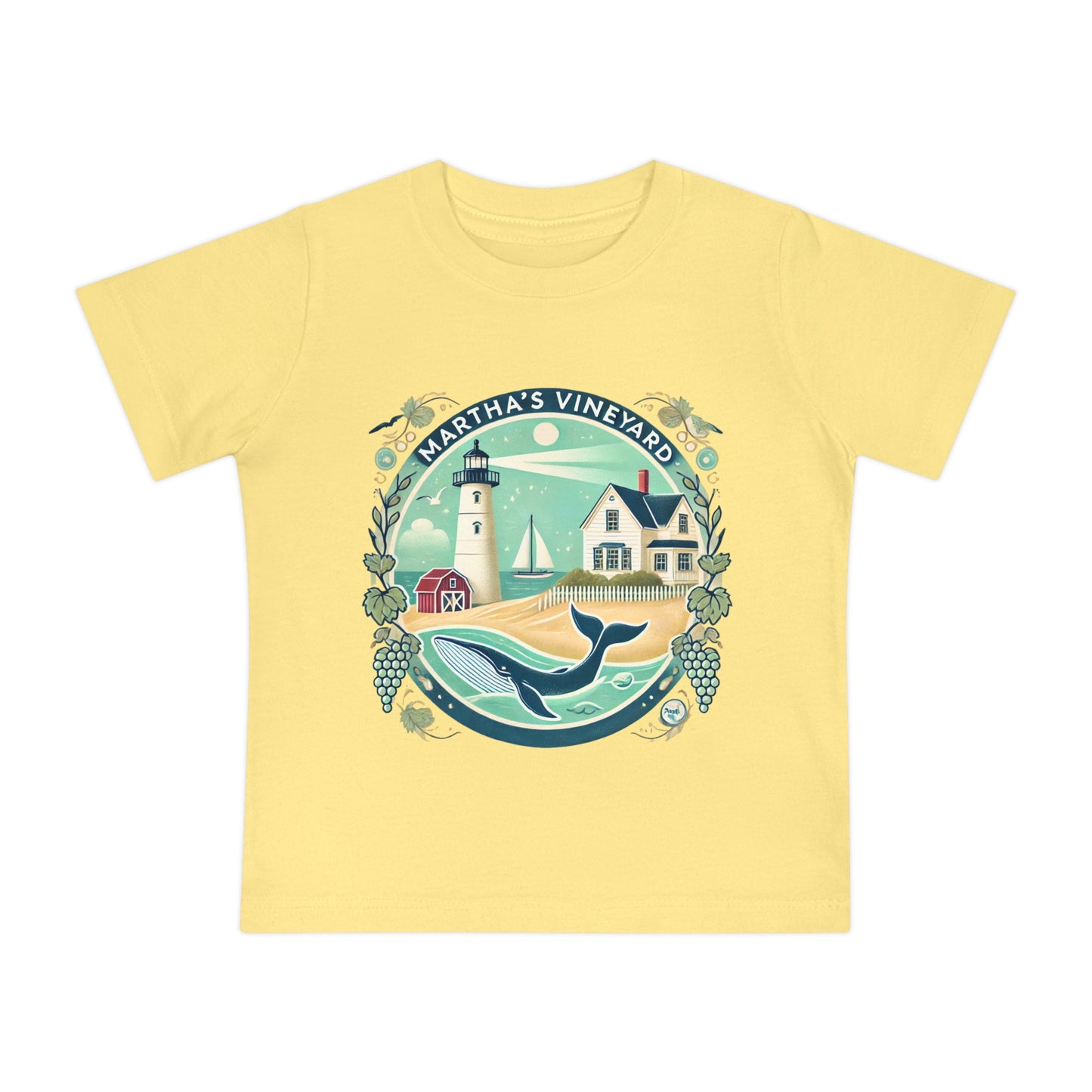 Vintage Martha's Vineyard Unisex Baby Short Sleeve T-Shirt