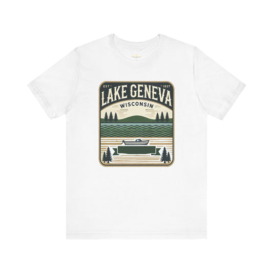 Vintage Lake Geneva Unisex Jersey Short Sleeve Tee