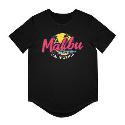 Retro Malibu Men's Jersey Curved Hem Tee