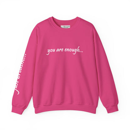 You Are Enough - Mental Health Awareness Heavy Blend Crewneck Sweatshirt