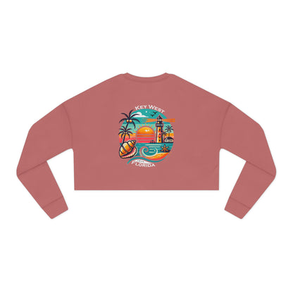 Vibrant Key West Women's Cropped Sweatshirt