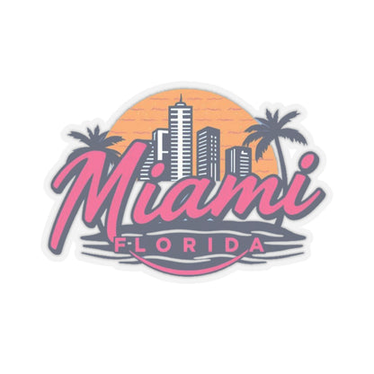 Retro Miami Kiss-Cut Sticker