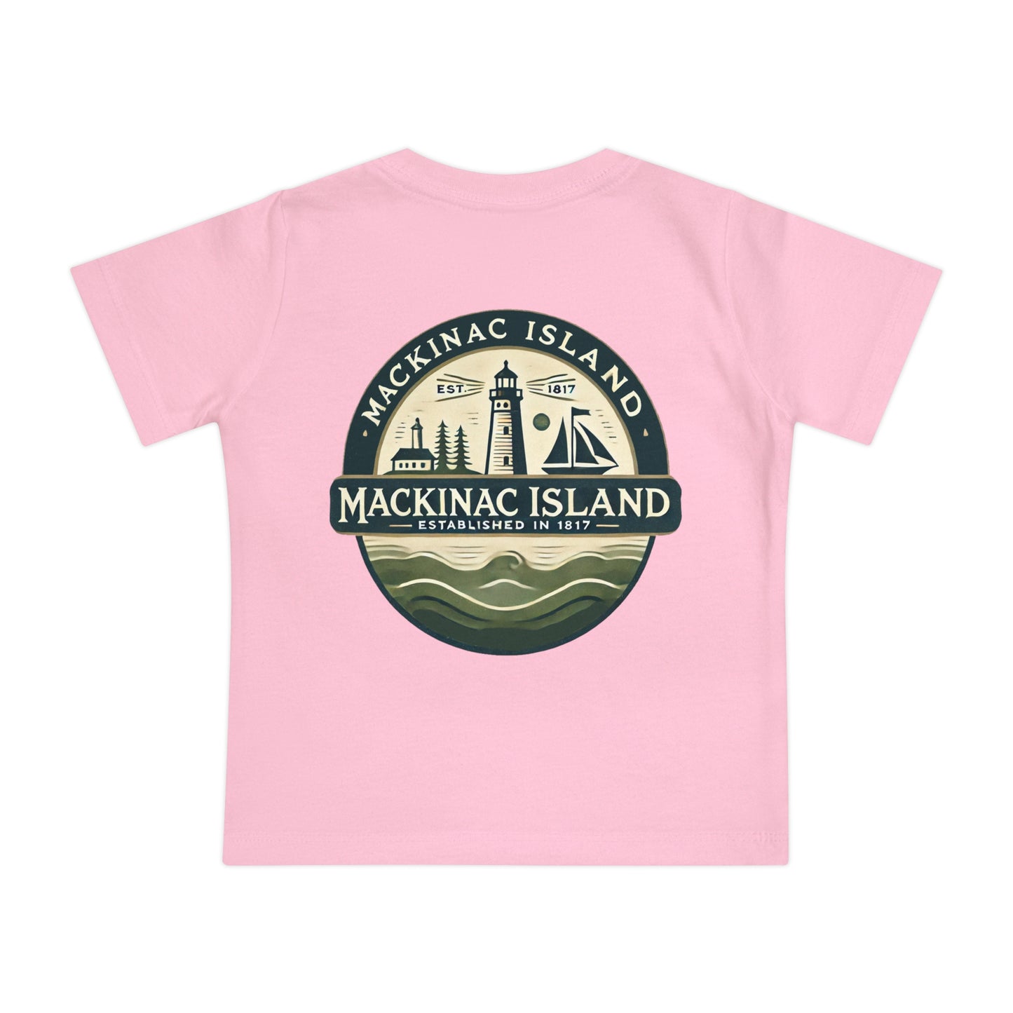 Vintage Mackinac Island Unisex Baby Short Sleeve T-Shirt
