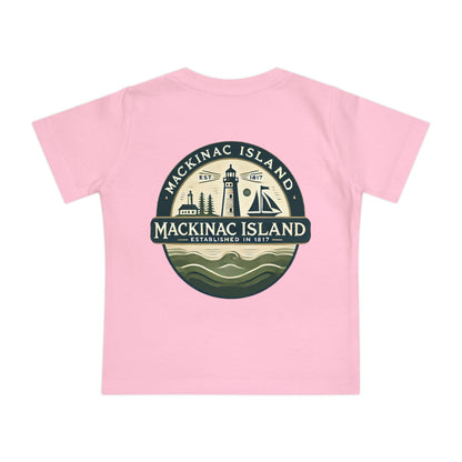 Vintage Mackinac Island Unisex Baby Short Sleeve T-Shirt