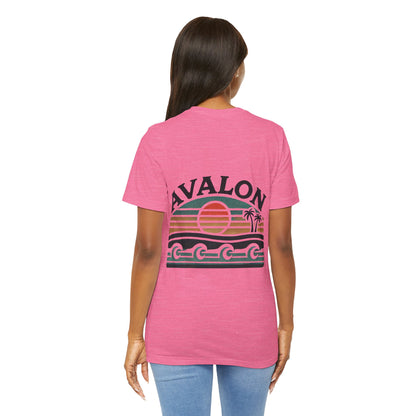Retro Avalon Sunset Unisex Jersey Tee
