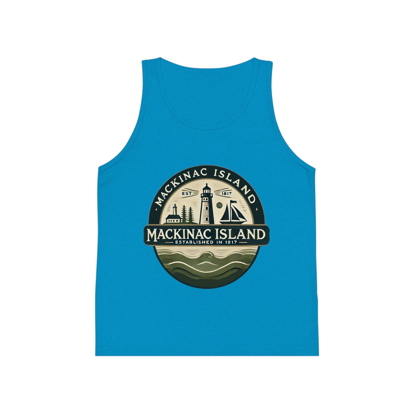 Vintage Mackinac Island Unisex Kids Jersey Tank Top