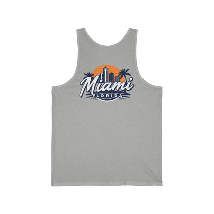 Retro Miami Unisex Jersey Tank
