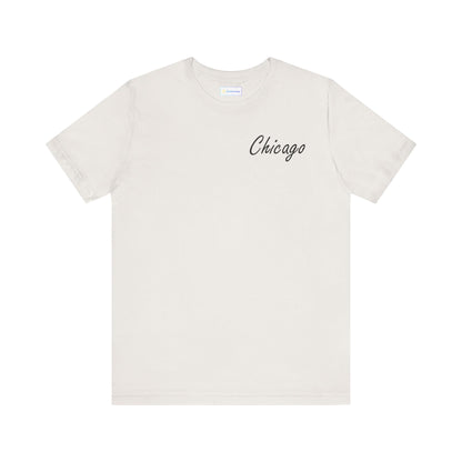 Elegant Chicago Skyline Unisex Jersey Short Sleeve Tee