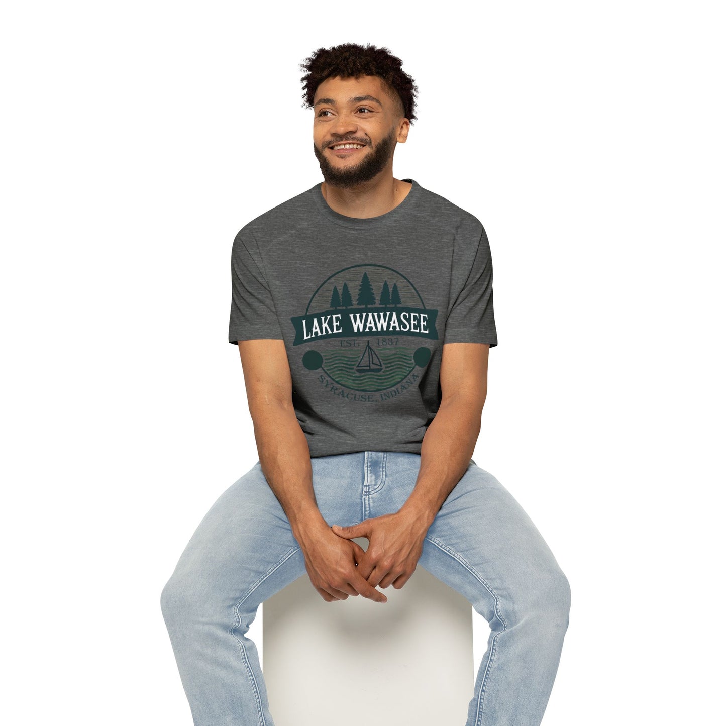 Vintage Lake Wawasee Men's Raglan T-Shirt