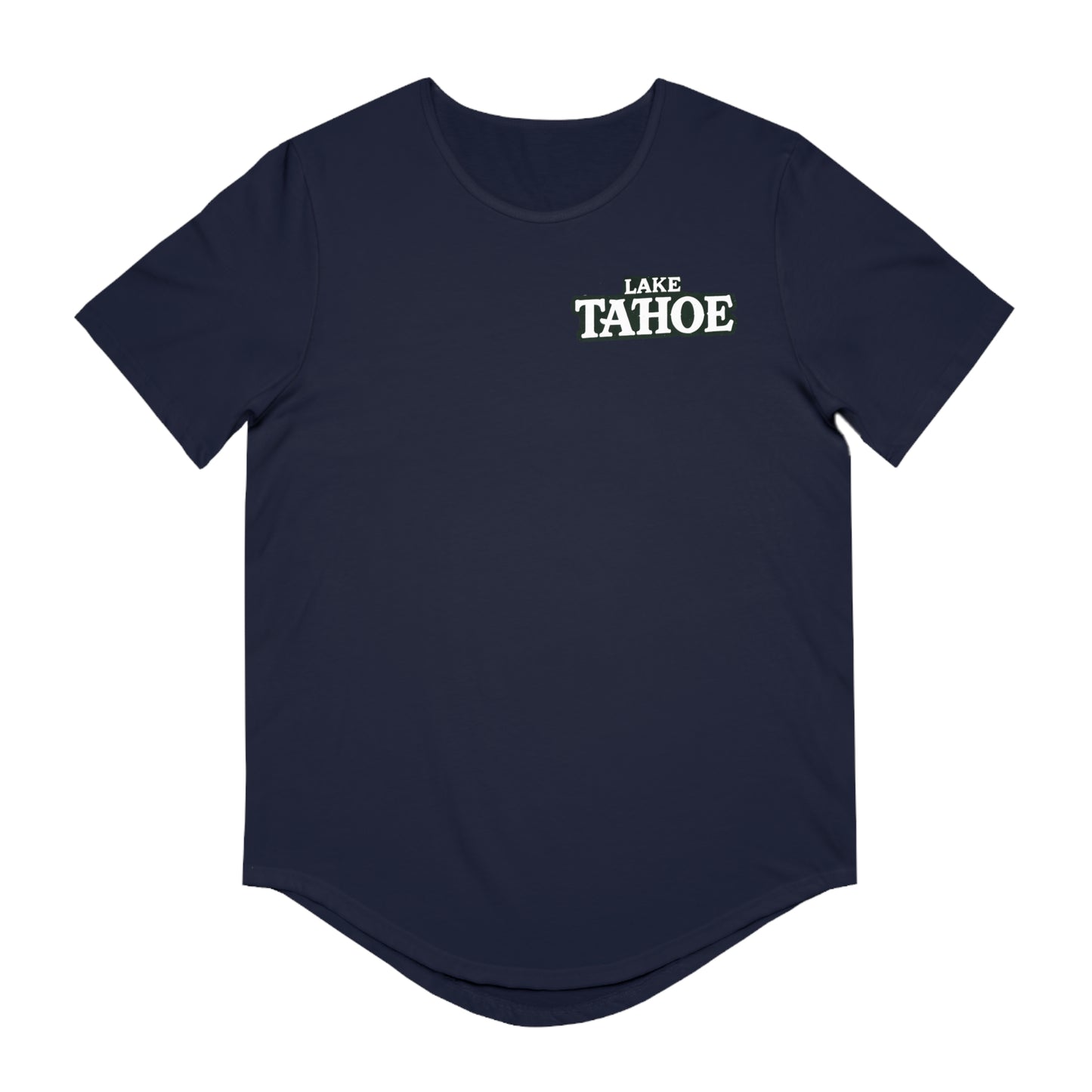 Vintage Lake Tahoe Men's Jersey Curved Hem Tee