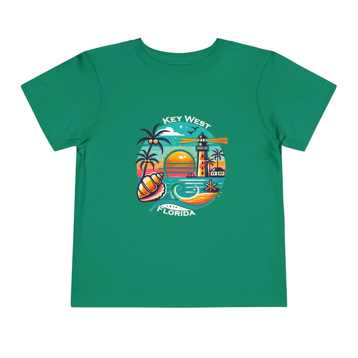 Vibrant Key West Toddler Short Sleeve Tee