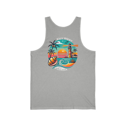 Vibrant Key West Unisex Jersey Tank