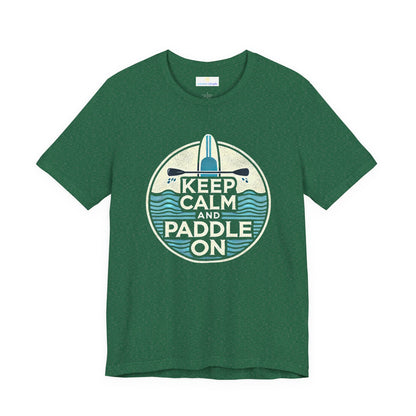Keep Calm and Paddle On Jersey Short Sleeve Tee