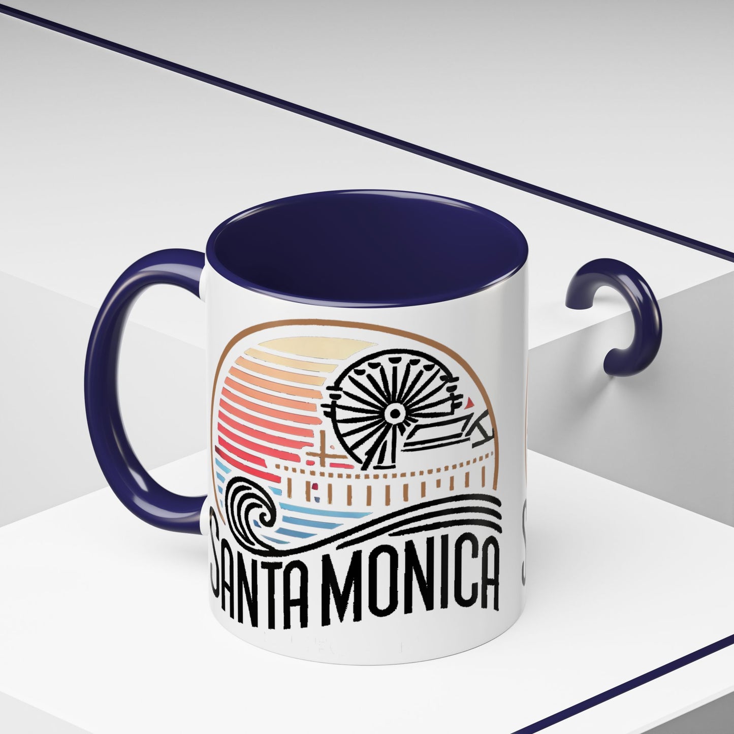 Vibrant Santa Monica Accent Coffee Mug
