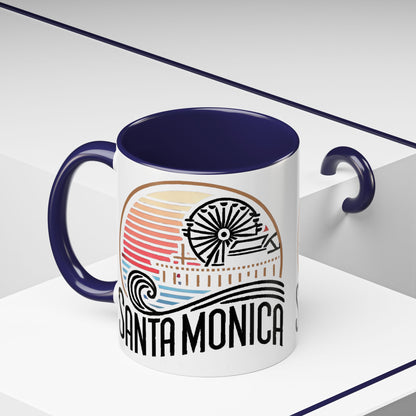 Vibrant Santa Monica Accent Coffee Mug