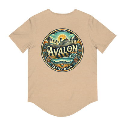 Elegant Avalon Men's Jersey Curved Hem Tee