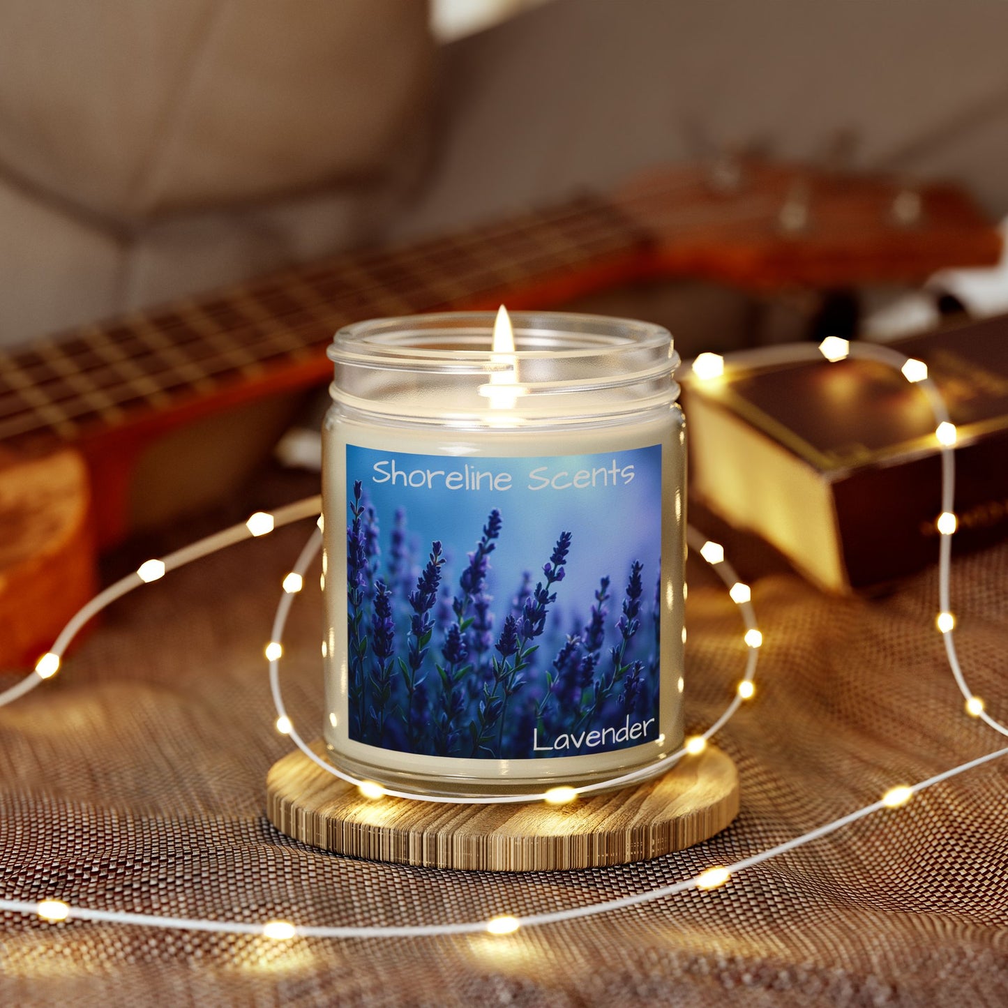 Lavender Scented Candle (Apricot Wax)