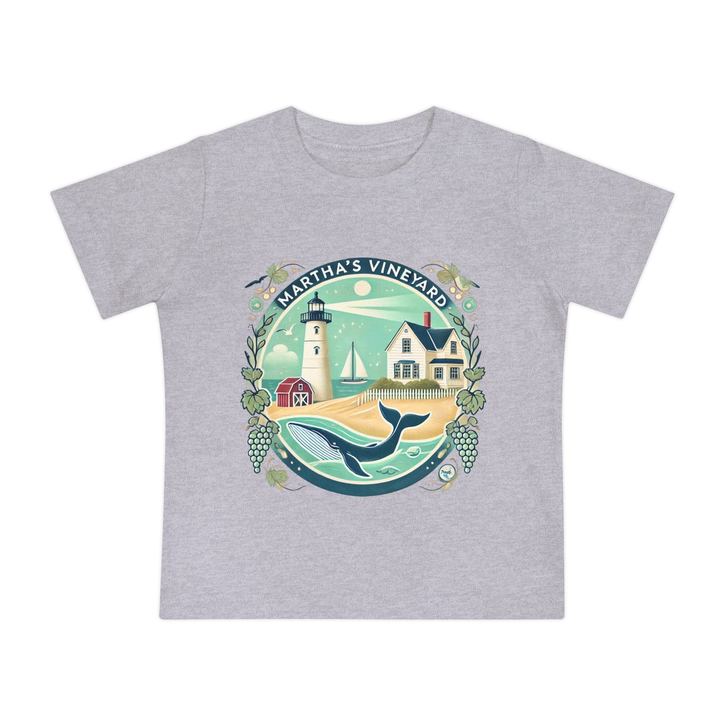 Vintage Martha's Vineyard Unisex Baby Short Sleeve T-Shirt