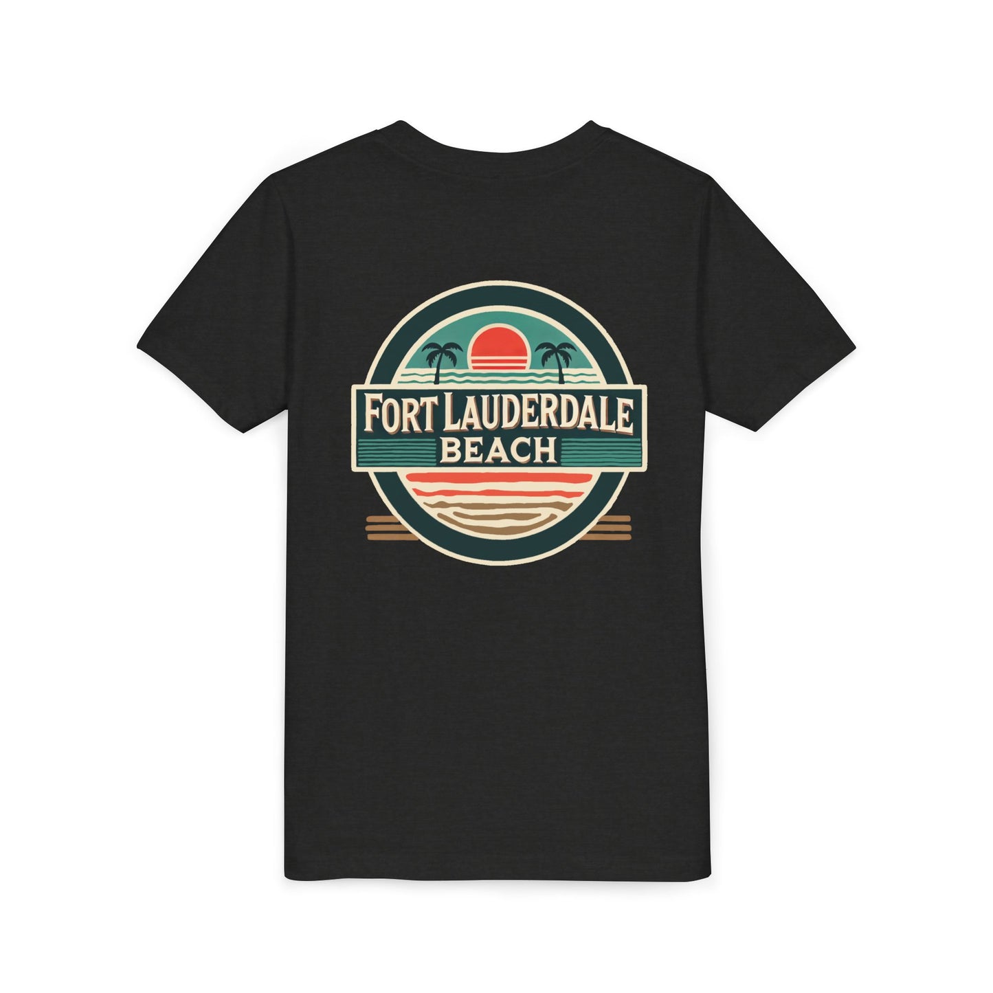 Vintage Fort Lauderdale Unisex Youth Short Sleeve Tee