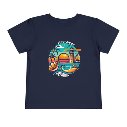 Vibrant Key West Toddler Short Sleeve Tee