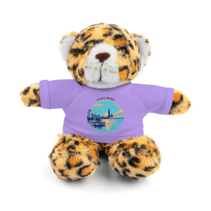 Retro Chicago Sunset Stuffed Animals with Tee