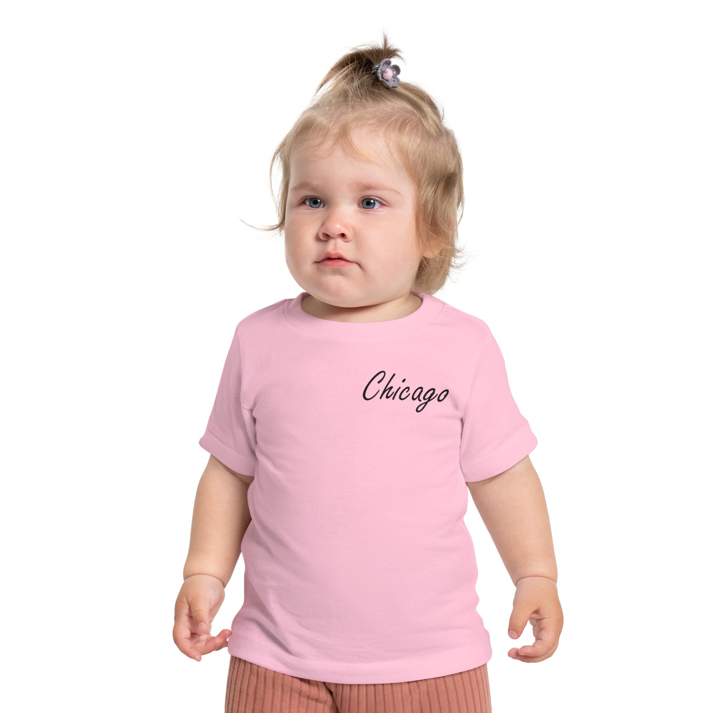 Elegant Chicago Skyline Unisex Baby Short Sleeve T-Shirt