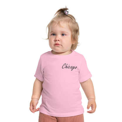 Elegant Chicago Skyline Unisex Baby Short Sleeve T-Shirt