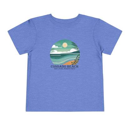 Coastal Vibes Condado Beach Unisex Toddler Short Sleeve Tee