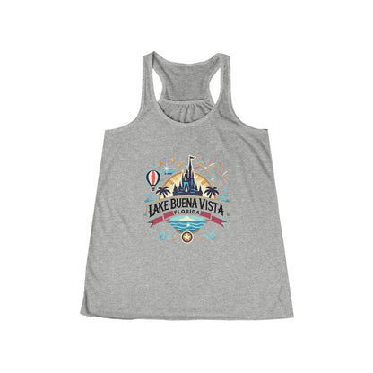 Adventurous Lake Buena Vista Women's Flowy Racerback Tank