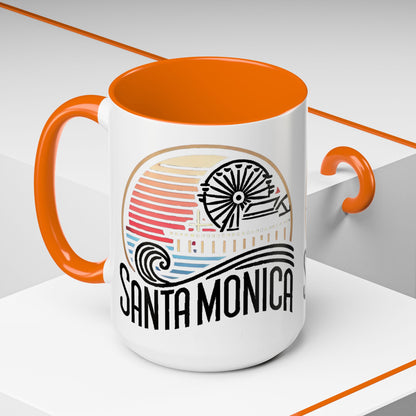 Vibrant Santa Monica Accent Coffee Mug