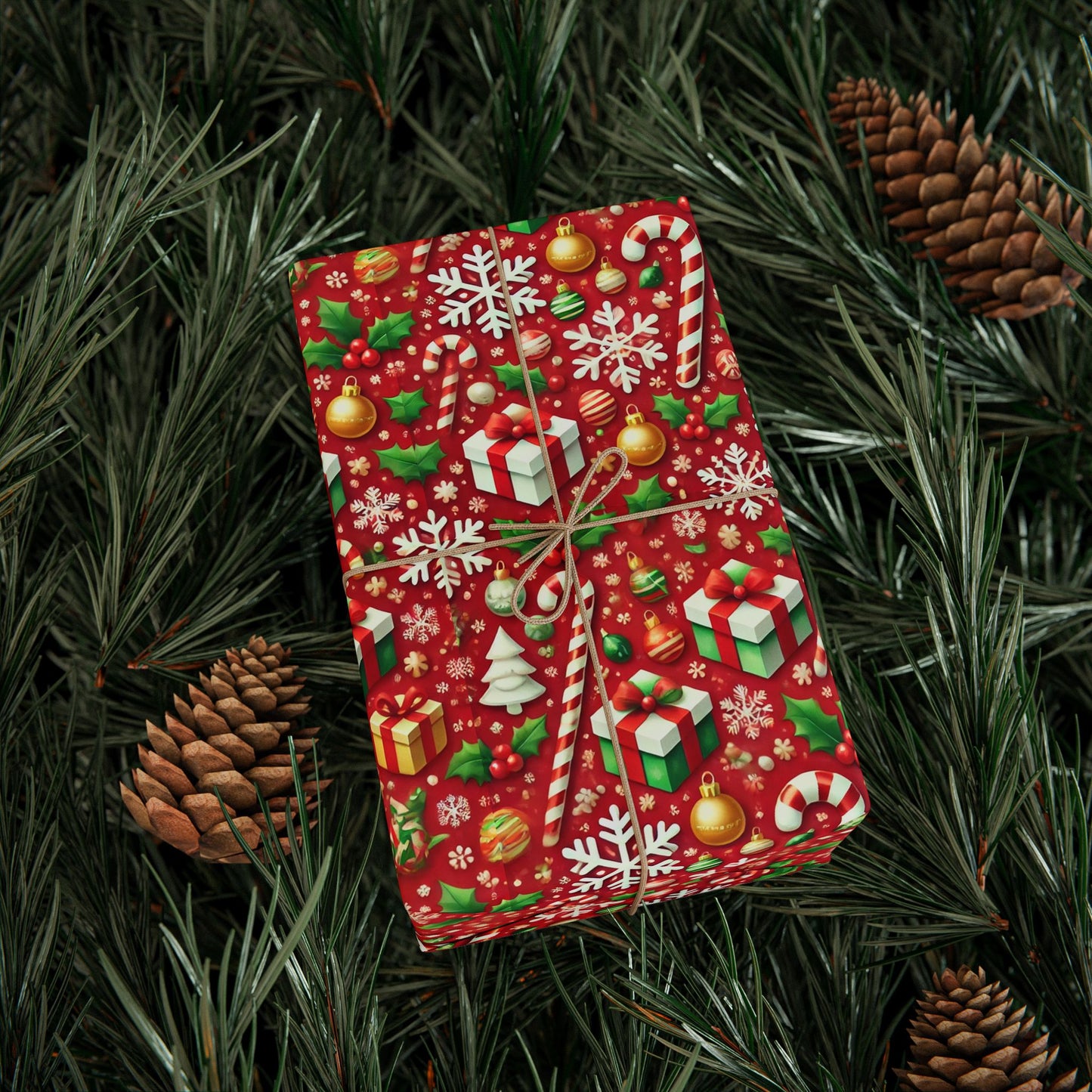 Candy Canes Christmas Wrapping Paper