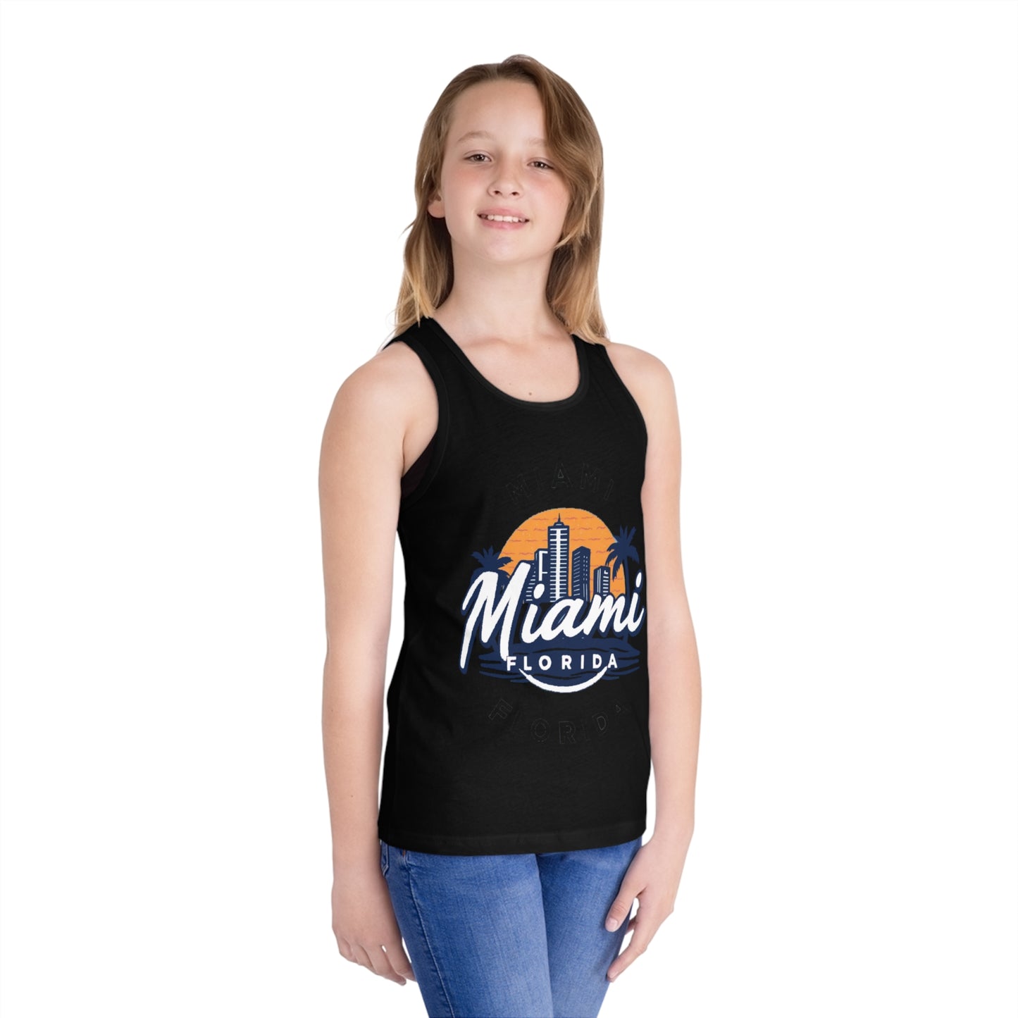 Retro Miami Unisex Kids Jersey Tank Top