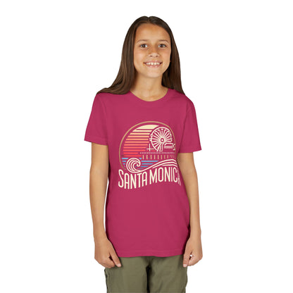 Vibrant Santa Monica Youth Short Sleeve Tee