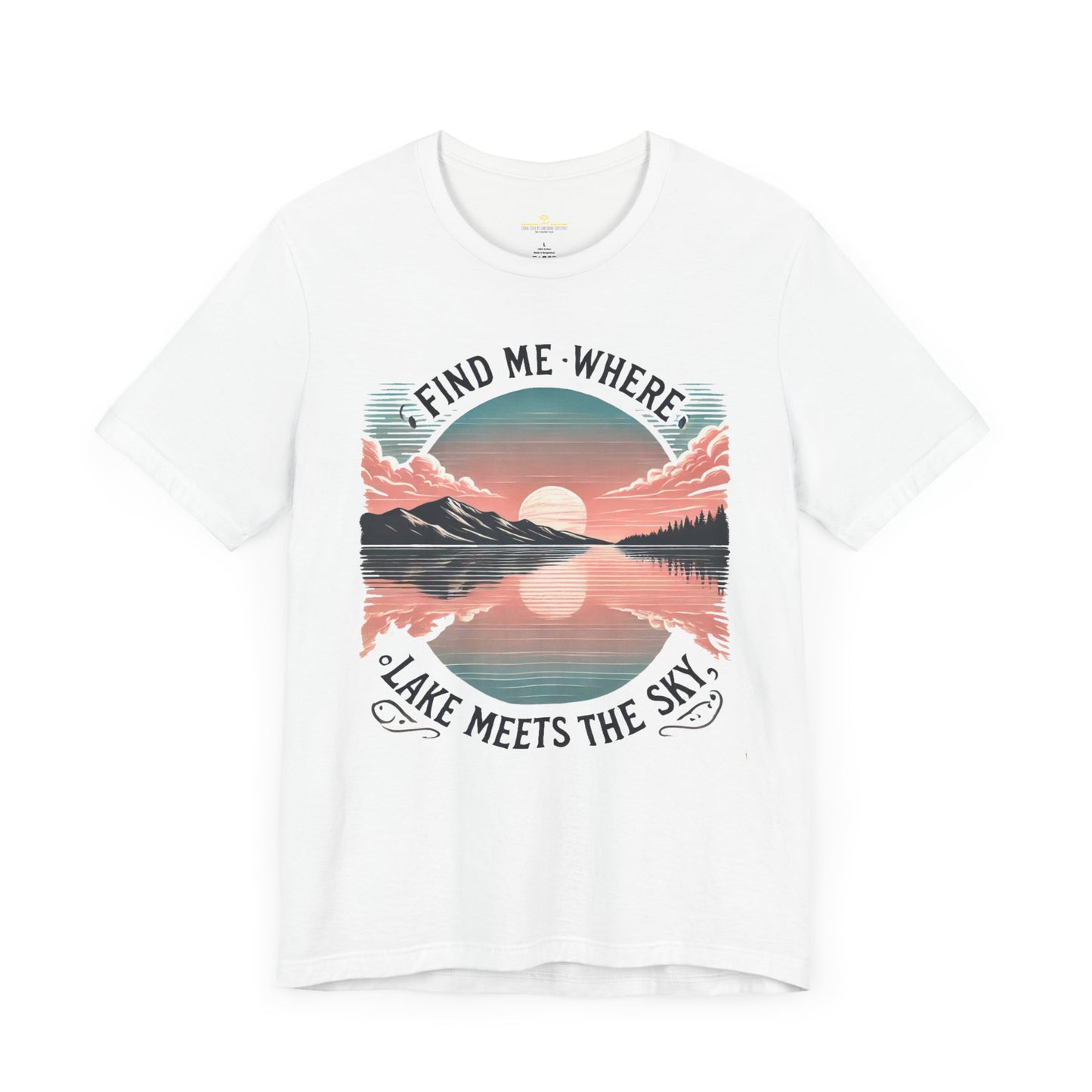 Find Me Where Lake Meets Sky Jersey Short Sleeve Tee