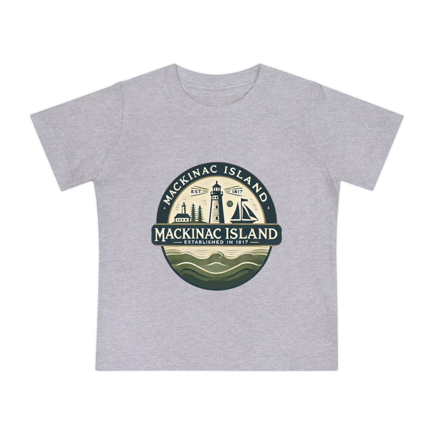 Vintage Mackinac Island Unisex Baby Short Sleeve T-Shirt