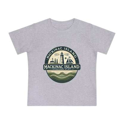 Vintage Mackinac Island Unisex Baby Short Sleeve T-Shirt