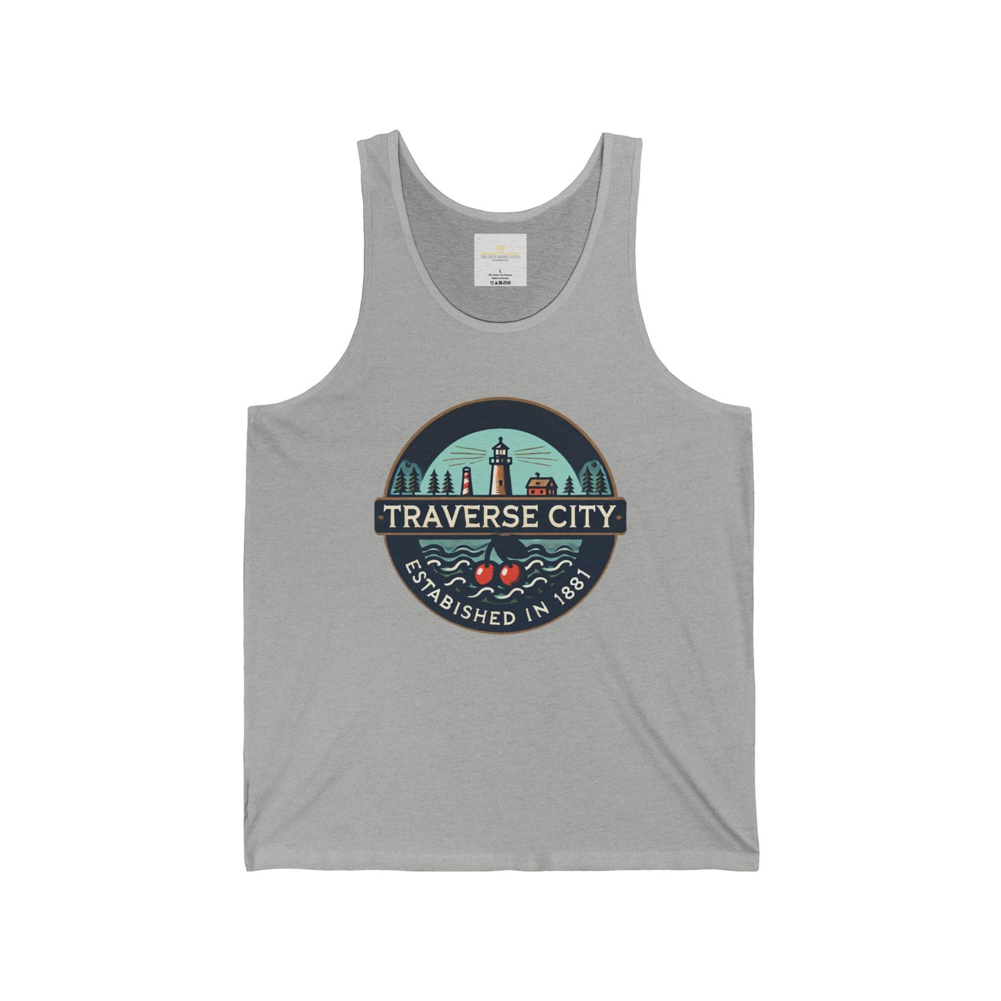 Vintage Traverse City Unisex Jersey Tank