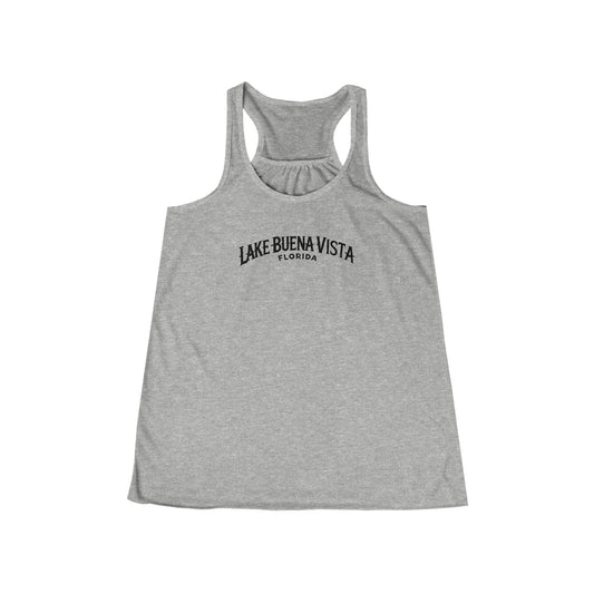 Adventurous Lake Buena Vista Women's Flowy Racerback Tank